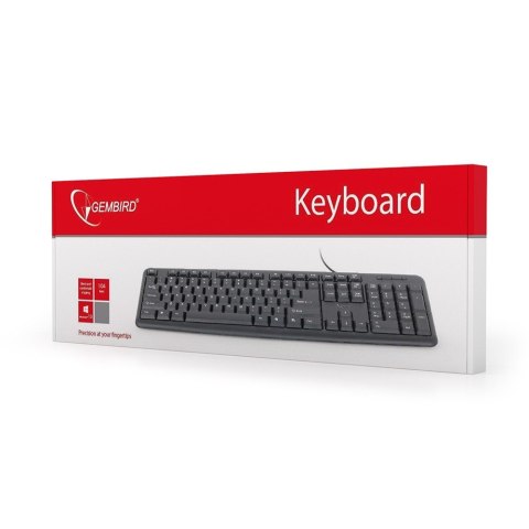 Klawiatura GEMBIRD KB-U-103-RU (USB 2.0; (US); kolor czarny) Klawiatura GEMBIRD KB-U-103-RU (USB 2.0; (US); kolor czarny)