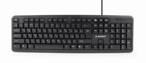 Klawiatura GEMBIRD KB-U-103-RU (USB 2.0; (US); kolor czarny) Klawiatura GEMBIRD KB-U-103-RU (USB 2.0; (US); kolor czarny)