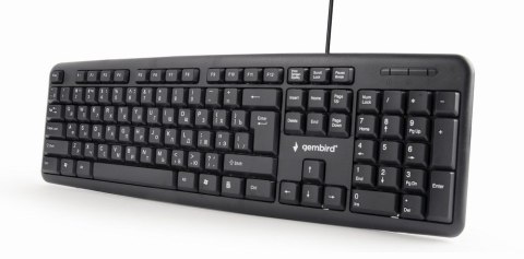 Klawiatura GEMBIRD KB-U-103-RU (USB 2.0; (US); kolor czarny) Klawiatura GEMBIRD KB-U-103-RU (USB 2.0; (US); kolor czarny)