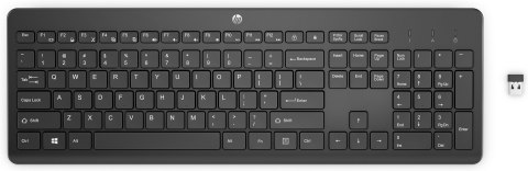 Klawiatura HP 230 Wireless Keyboard bezprzewodowa czarna 3L1E7AA Klawiatura HP 230 Wireless Keyboard bezprzewodowa czarna 3L1E7AA