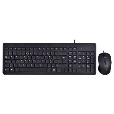 Zestaw klawiatura + mysz HP 150 Wired Mouse and Keyboard przewodowe czarne 240J7AA Zestaw klawiatura + mysz HP 150 Wired Mouse and Keyboard przewodowe czarne 240J7AA