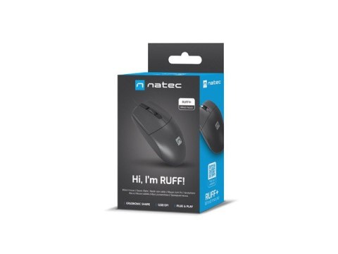 NATEC MYSZ RUFF PLUS 1200DPI CZARNA NMY-2021 NATEC MYSZ RUFF PLUS 1200DPI CZARNA NMY-2021
