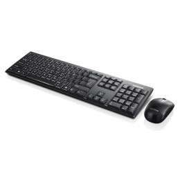 Zestaw klawiatura + mysz Lenovo 100 Wireless Combo Keyboard & Mouse GX30L66303 (USB 2.0; (EN); kolor czarny; optyczna; 1000 DPI)