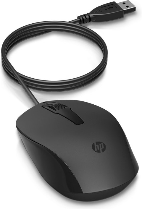 Mysz HP 150 Wired Mouse przewodowa czarna 240J6AA Mysz HP 150 Wired Mouse przewodowa czarna 240J6AA