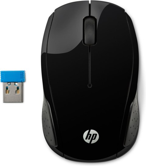 Mysz HP Wireless Mouse 200 Black bezprzewodowa czarna X6W31AA Mysz HP Wireless Mouse 200 Black bezprzewodowa czarna X6W31AA