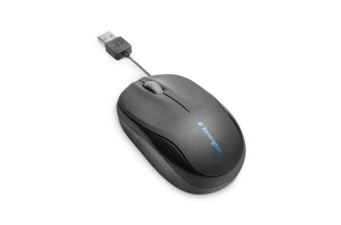 Mysz Kensington Pro Fit ze zwijanym kablem, czarna Mysz Kensington Pro Fit ze zwijanym kablem, czarna