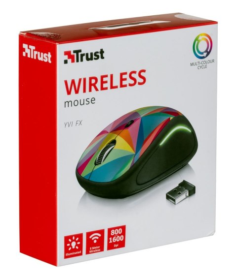 Mysz TRUST Yvi FX Wireless LED illumination Multicoloured Mysz TRUST Yvi FX Wireless LED illumination Multicoloured