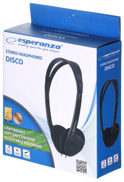 Słuchawki Esperanza Disco EH119 (kolor czarny) Słuchawki Esperanza Disco EH119 (kolor czarny)