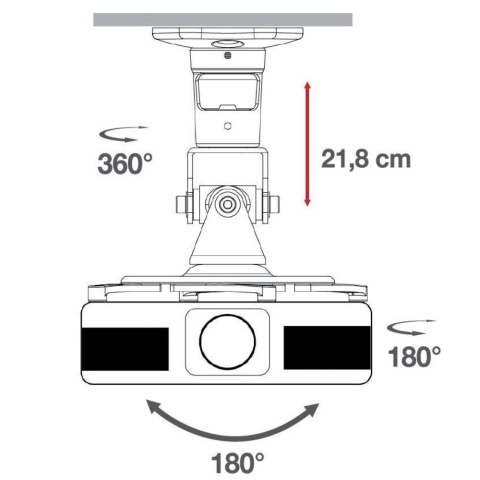 TECHLY UCHWYT DO PROJEKTORA SUFITOWY 22CM 10KG BIA TECHLY UCHWYT DO PROJEKTORA SUFITOWY 22CM 10KG BIA