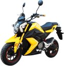 Motorower elektryczny E-MIO Vento żółty moc 2300W, prędkość 45 km/h, zasięg 60 km