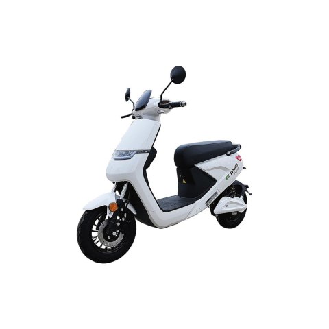 Skuter elektryczny E-MIO Agile biały moc 2000W, prędkość 45 km/h, zasięg 60 km + kufer Skuter elektryczny E-MIO Agile biały moc 2000W, prędkość 45 km/h, zasięg 60 km + kufer