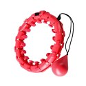 Hula Hop One Fitness OHA01 z obciążnikiem i wypustkami czerwony