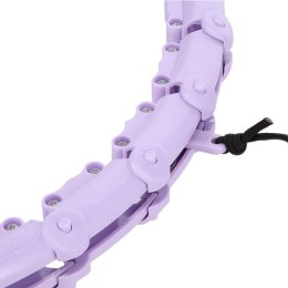Hula Hop One Fitness OHA02 z obciążnikiem i wypustkami fioletowy