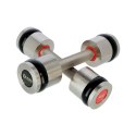 Hantle chromowane 2x5kg silikonowe elementy HMS HH05