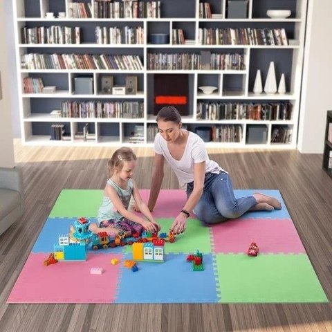 Mata puzzle Multipack One Fitness MP10 zielono-niebiesko-czerwone 9 elementów 10 mm Mata puzzle Multipack One Fitness MP10 zielono-niebiesko-czerwone 9 elementów 10 mm