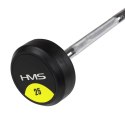 Sztanga/Gryf stały gumowany 25 kg HMS GSG25