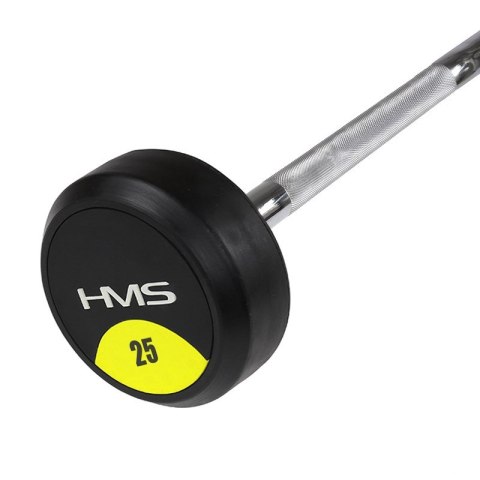 Sztanga/Gryf stały gumowany 25 kg HMS GSG25 Sztanga/Gryf stały gumowany 25 kg HMS GSG25
