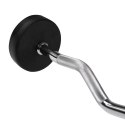 Sztanga/Gryf stały gumowany łamany 35 kg HMS GSL35