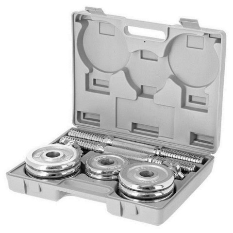 Sztangielki HMS STC15 chromowane w walizce 2x7.5kg Sztangielki HMS STC15 chromowane w walizce 2x7.5kg