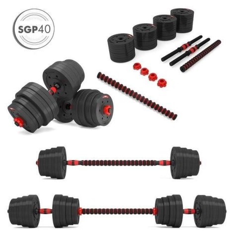 Sztangielki-Sztanga Kompozyt 2w1 SGP40 HMS 40 kg Sztangielki-Sztanga Kompozyt 2w1 SGP40 HMS 40 kg