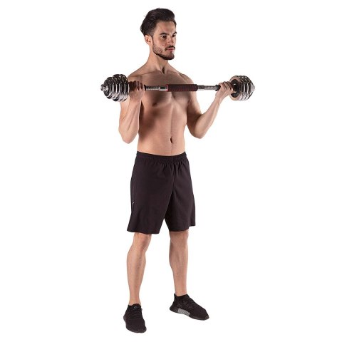 Sztangielki-Sztanga w walizce 2w1 SGP30 HMS 2x15 kg Sztangielki-Sztanga w walizce 2w1 SGP30 HMS 2x15 kg