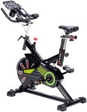 Rower spiningowy czarno-limonkowy HMS SW2102