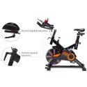 Rower spiningowy czarno-pomarańczowy HMS SW2102