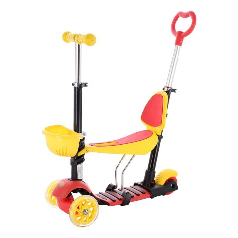 Hulajnoga dziecięca NILS FUN HLB07 4w1 BLACK-YELLOW-RED Hulajnoga dziecięca NILS FUN HLB07 4w1 BLACK-YELLOW-RED