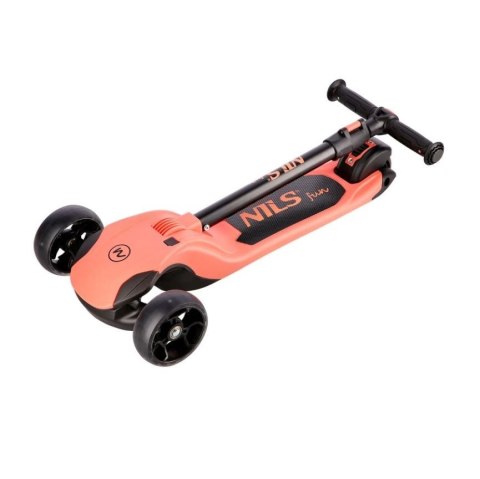 Hulajnoga dziecięca NILS FUN HLB122 LED różowa Hulajnoga dziecięca NILS FUN HLB122 LED różowa