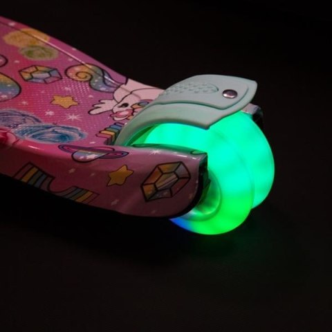 Hulajnoga dziecięca NILS FUN HLB15A LED miętowa Hulajnoga dziecięca NILS FUN HLB15A LED miętowa