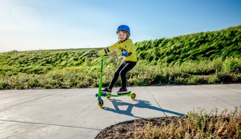 Yvolution Hulajnoga Fliker Air A1 zielono-niebieska Yvolution Hulajnoga Fliker Air A1 zielono-niebieska
