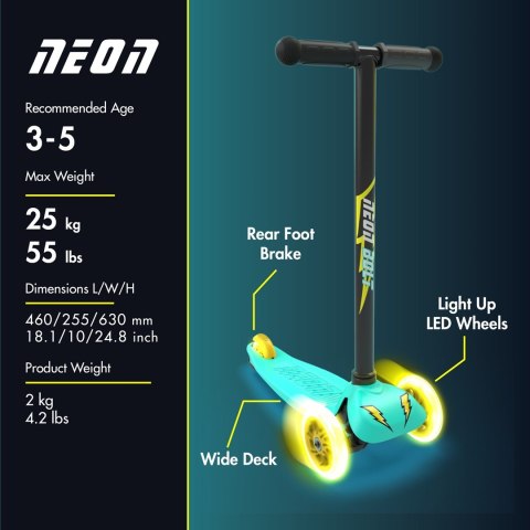 Yvolution Hulajnoga NEON BOLT - zielony Yvolution Hulajnoga NEON BOLT - zielony
