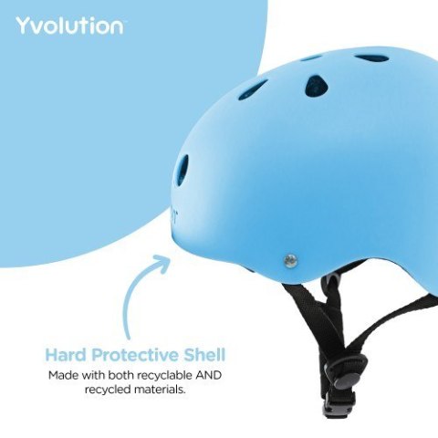 Yvolution Kask ochronny - niebieski Yvolution Kask ochronny - niebieski