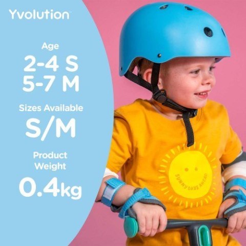 Yvolution Kask ochronny - niebieski Yvolution Kask ochronny - niebieski