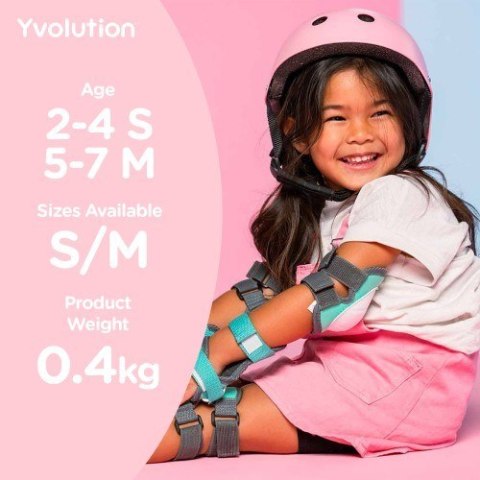 Yvolution Kask ochronny - różowy Yvolution Kask ochronny - różowy