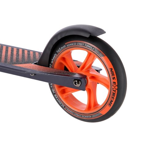 Hulajnoga miejska NILS EXTREME HD145 GRAPHITE-ORANGE Hulajnoga miejska NILS EXTREME HD145 GRAPHITE-ORANGE