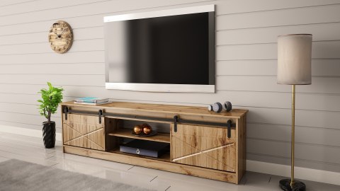 Szafka RTV GRANERO 200x56,7x35 dąb wotan Szafka RTV GRANERO 200x56,7x35 dąb wotan