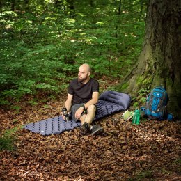 Mata turystyczna z pompką NILS CAMP NC4006 szara - 5 cm