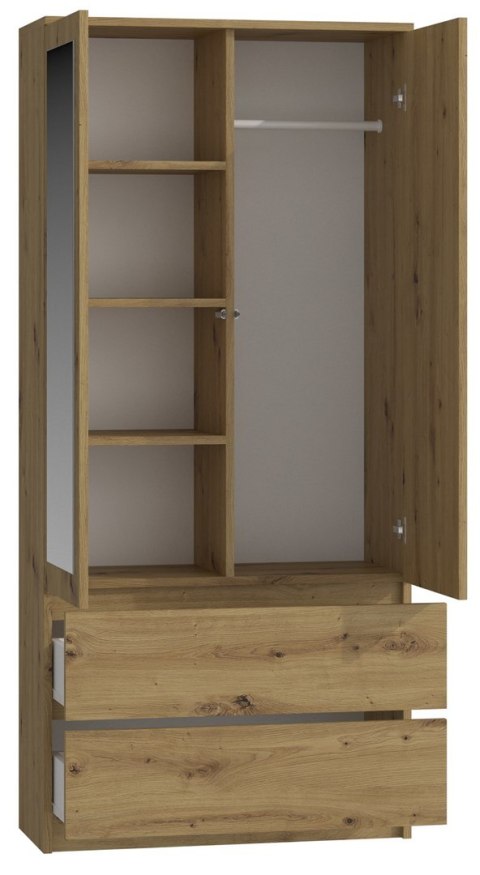 SZAFA SS-90 LUSTRO - DĄB ARTISAN SZAFA SS-90 LUSTRO - DĄB ARTISAN