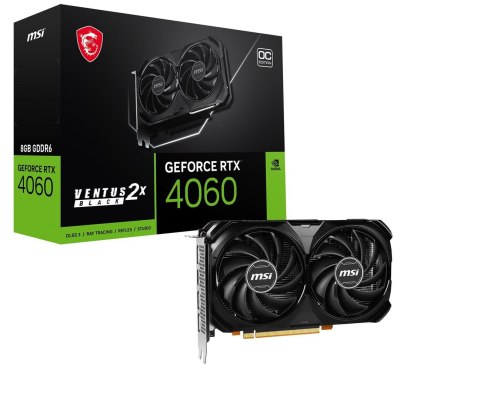 Karta graf. MSI GeF RTX 4060 VENTUS 2X BLACK 8G OC Karta graf. MSI GeF RTX 4060 VENTUS 2X BLACK 8G OC