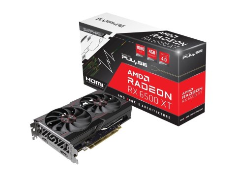 Karta graficzna SAPPHIRE Radeon RX 6500 XT PULSE 4GB GDDR6 Karta graficzna SAPPHIRE Radeon RX 6500 XT PULSE 4GB GDDR6