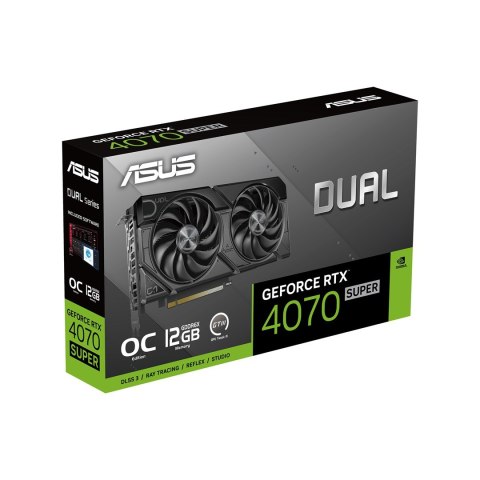 Karta graficzna ASUS Dual GeForce RTX 4070 SUPER OC 12GB EVO Karta graficzna ASUS Dual GeForce RTX 4070 SUPER OC 12GB EVO