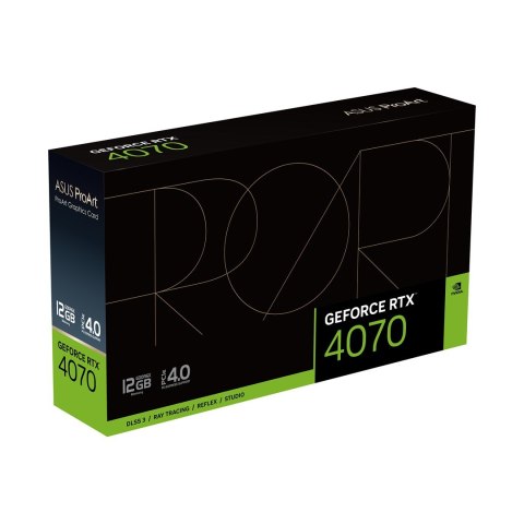 Karta graficzna ASUS ProArt GeForce RTX 4070 12GB OC GDDR6X Karta graficzna ASUS ProArt GeForce RTX 4070 12GB OC GDDR6X