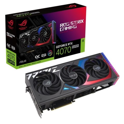 Karta graficzna ASUS ROG Strix GeForce RTX 4070 SUPER OC 12GB GAMING Karta graficzna ASUS ROG Strix GeForce RTX 4070 SUPER OC 12GB GAMING