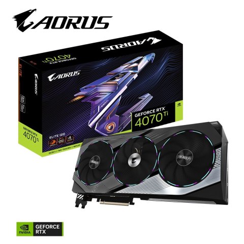 Karta graficzna Gigabyte GeForce RTX 4070 Ti AORUS ELITE OC 12GB Karta graficzna Gigabyte GeForce RTX 4070 Ti AORUS ELITE OC 12GB