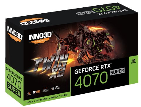 Karta graficzna INNO3D GeForce RTX 4070 SUPER TWIN X2 Karta graficzna INNO3D GeForce RTX 4070 SUPER TWIN X2