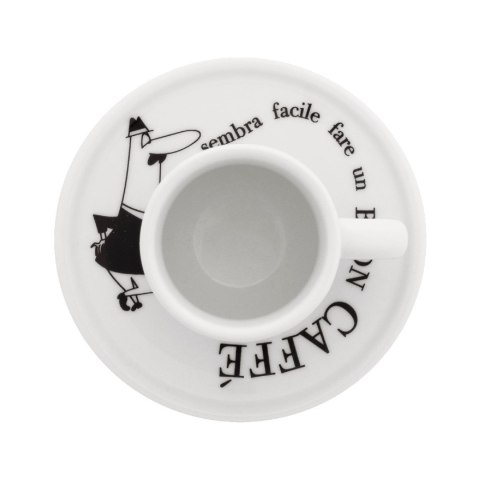 Bialetti Zestaw 4 filiżanek i spodków 50ml Bialetti Zestaw 4 filiżanek i spodków 50ml