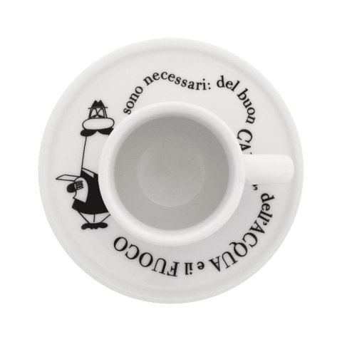 Bialetti Zestaw 4 filiżanek i spodków 50ml Bialetti Zestaw 4 filiżanek i spodków 50ml