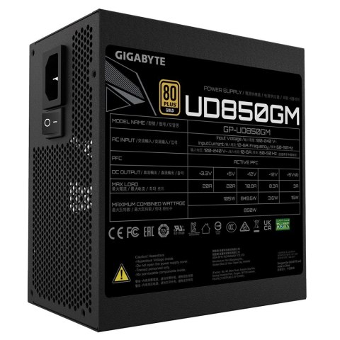 Zasilacz Gigabyte UD850GM 850W 80+ Gold Zasilacz Gigabyte UD850GM 850W 80+ Gold
