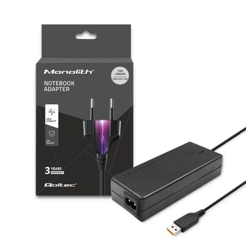 Zasilacz Qoltec 51502.65W do notebooka Lenovo (20 V; 3,25 A; 65W; Slim Tip ) Zasilacz Qoltec 51502.65W do notebooka Lenovo (20 V; 3,25 A; 65W; Slim Tip )